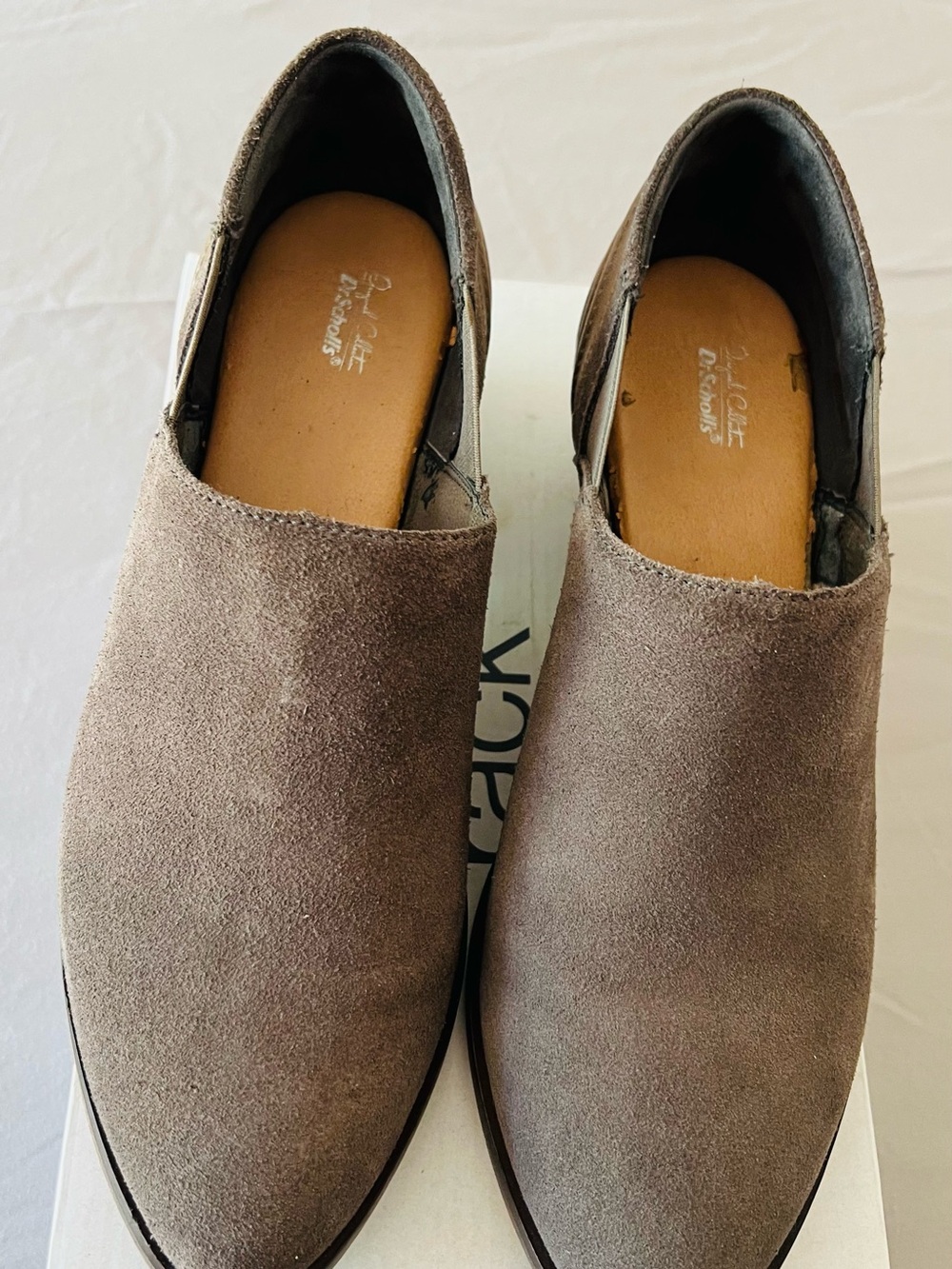 Dr. Scholl' women's Slip-On Suede Loafers in Taupe size 8